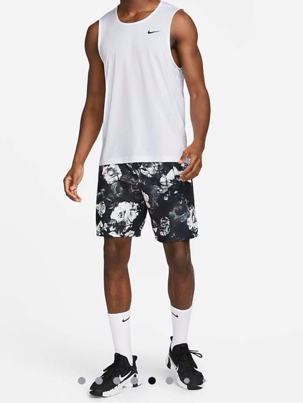 Nike Men’s Dri-Fit Ready Fitness White Tank Top